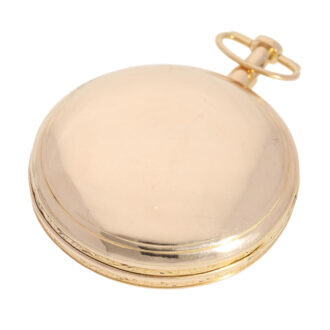 French 18K rose gold quarter repeating cylinder watch Circa 1810
