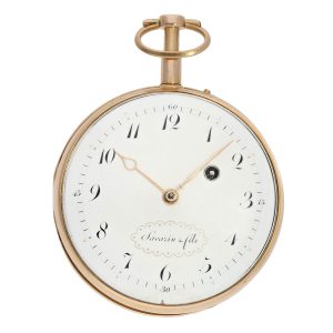 Impressive rose gold quarter repeating verge Circa 1810