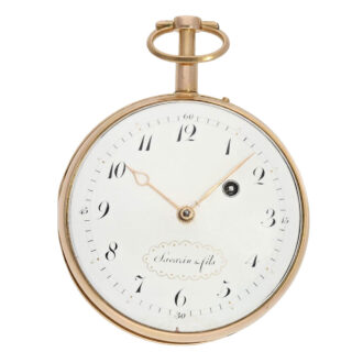Impressive rose gold quarter repeating verge Circa 1810