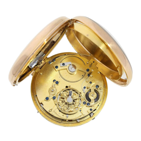 Impressive rose gold quarter repeating verge Circa 1810 Impressive rose gold quarter repeating verge Circa 1810