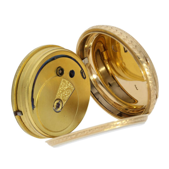 Heavy English 18K gold open faced precision lever Circa 1874 Heavy English 18K gold open faced precision lever Circa 1874