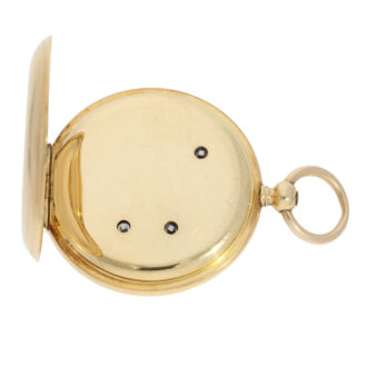 Technically interesting Swiss gold chronograph Circa 1860