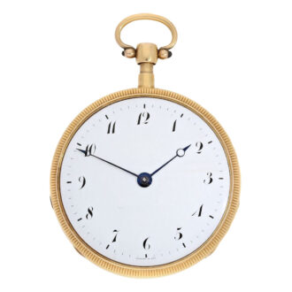 French gold open faced repeating cylinder watch Circa 1820 