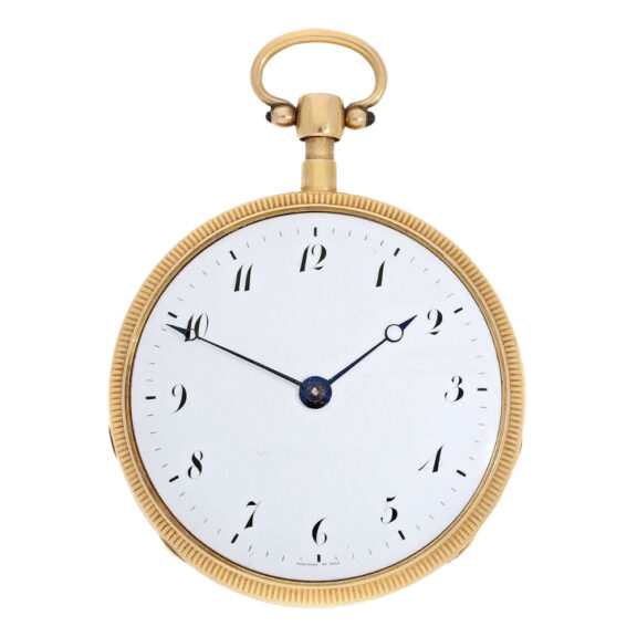 French gold open faced repeating cylinder watch Circa 1820 