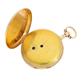 French gold open faced repeating cylinder watch Circa 1820 
