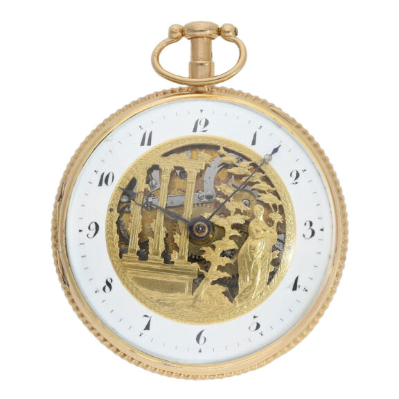 Swiss 18K gold quarter repeating Lépine watch Circa 1820 Swiss 18K gold quarter repeating Lépine watch Circa 1820