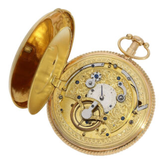 Swiss 18K gold quarter repeating Lépine watch Circa 1820 Swiss 18K gold quarter repeating Lépine watch Circa 1820