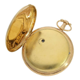 Swiss 18K gold quarter repeating Lépine watch Circa 1820 Swiss 18K gold quarter repeating Lépine watch Circa 1820