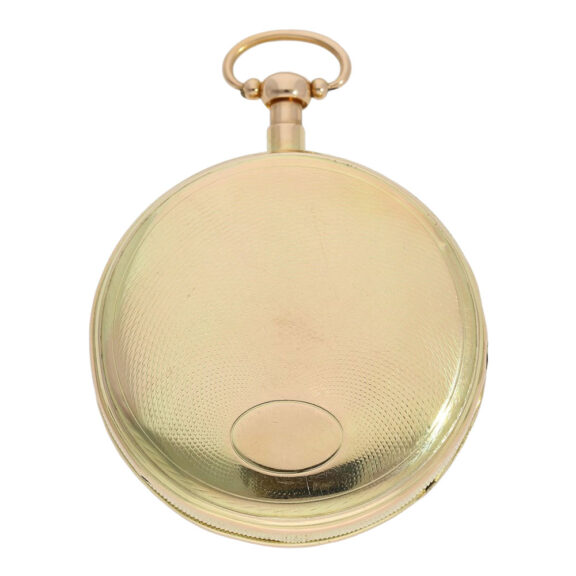 French gold repeating musical cylinder watch Circa 1820 French gold repeating musical cylinder watch Circa 1820