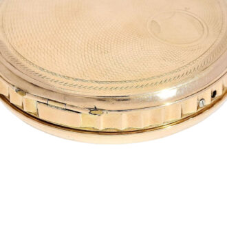 French rose gold repeating musical cylinder watch Circa 1820