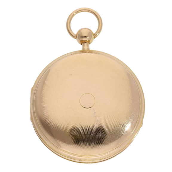 Swiss 18K gold quarter repeating musical cylinder watch Circa 1800 Swiss 18K gold quarter repeating musical cylinder watch Circa 1800
