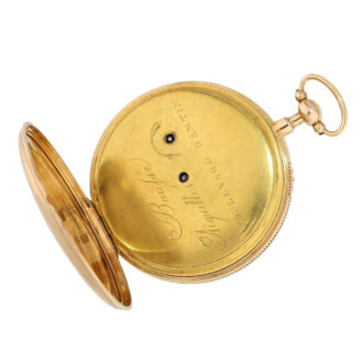 French rose gold minute repeating cylinder watch Circa 1810 French rose gold minute repeating cylinder watch Circa 1810