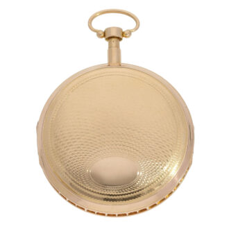French rose gold minute repeating verge watch Circa 1820 French rose gold minute repeating verge watch Circa 1820
