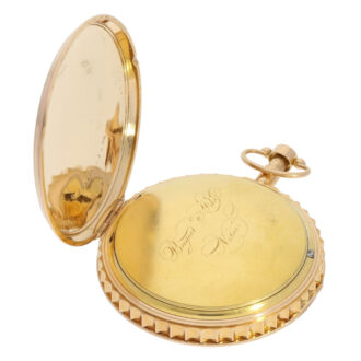 French rose gold minute repeating verge watch Circa 1820 French rose gold minute repeating verge watch Circa 1820
