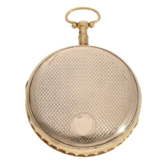 Swiss gold repeating verge watch with Jacquemart Circa 1820