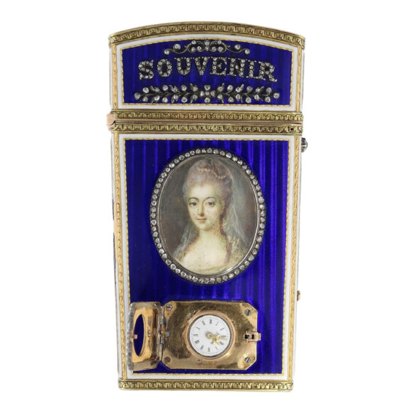 French gold, enamel and diamond-set Carnet de Bal Circa 1830 French gold, enamel and diamond-set Carnet de Bal Circa 1830