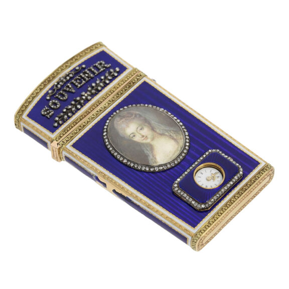French gold, enamel and diamond-set Carnet de Bal Circa 1830 French gold, enamel and diamond-set Carnet de Bal Circa 1830