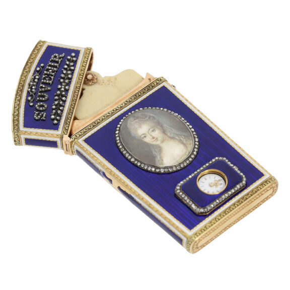 French gold, enamel and diamond-set Carnet de Bal Circa 1830 French gold, enamel and diamond-set Carnet de Bal Circa 1830