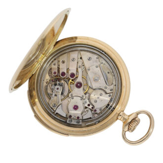 German gold repeating Cartier-style precision watch Circa 1920