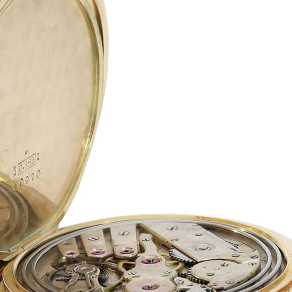 German gold repeating Cartier-style precision watch Circa 1920 German gold repeating Cartier-style precision watch Circa 1920