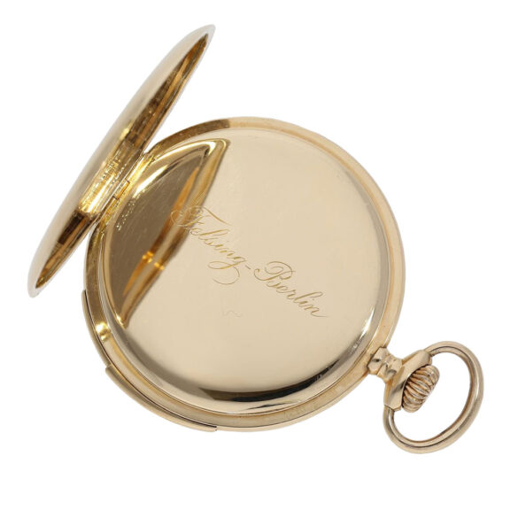 German gold repeating Cartier-style precision watch Circa 1920 German gold repeating Cartier-style precision watch Circa 1920