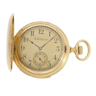 French gold hunting cased repeating lever watch Circa 1910