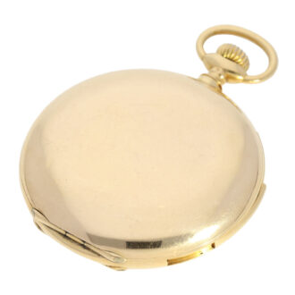 French gold hunting cased repeating lever watch Circa 1910