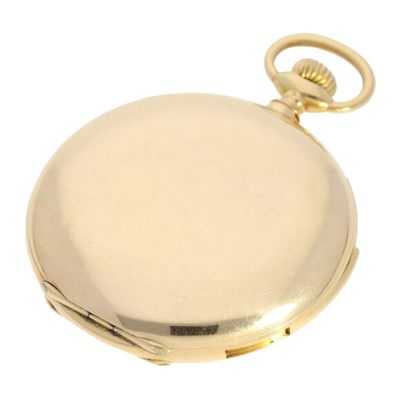 French gold hunting cased repeating lever watch Circa 1910 French gold hunting cased repeating lever watch Circa 1910
