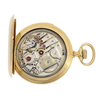 French gold hunting cased repeating lever watch Circa 1910