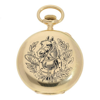 Swiss gold and enamel split second chronograph Circa 1904 Swiss gold and enamel split second chronograph Circa 1904