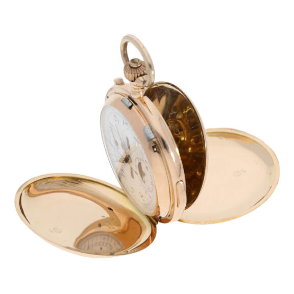 Swiss rose gold repeating astronomical lever watch Circa 1900 Swiss rose gold repeating astronomical lever watch Circa 1900