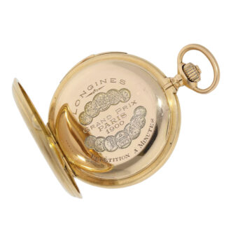 Swiss gold minute repeating lever watch Circa 1900