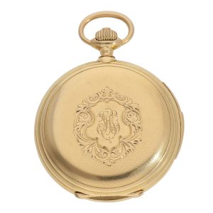 Swiss gold minute repeating lever watch Circa 1900