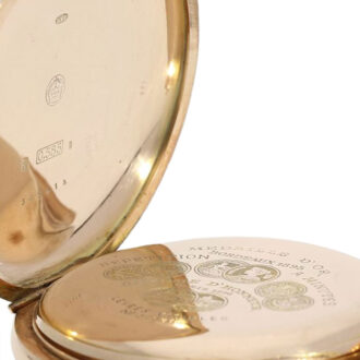 Swiss rose gold repeating lever precision watch Circa 1897-1899