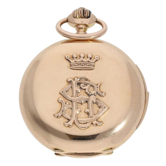 Swiss rose gold repeating lever precision watch Circa 1897-1899