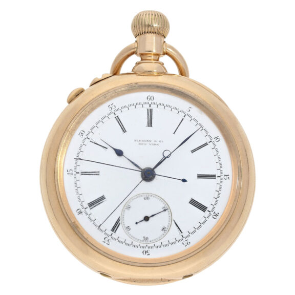 Swiss rose gold split-seconds chronograph Circa 1893