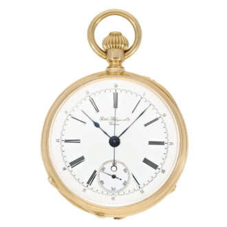 Early Swiss gold ankerchronometer chronograph Circa 1883