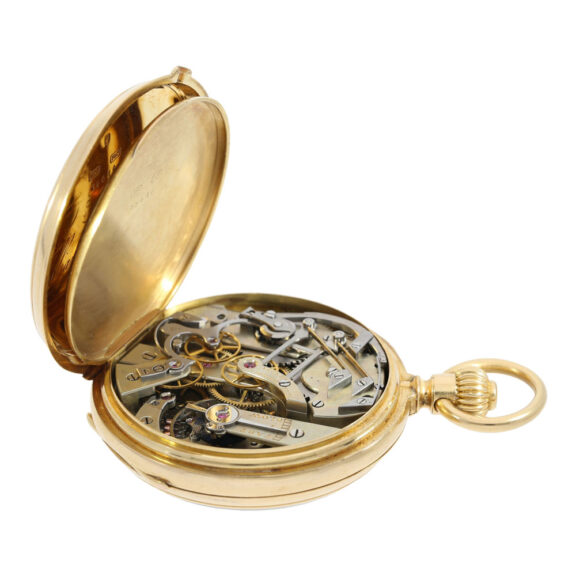 Early Swiss gold ankerchronometer chronograph Circa 1883 Early Swiss gold ankerchronometer chronograph Circa 1883