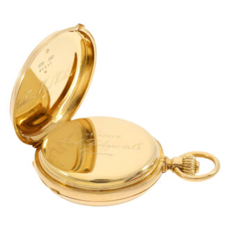 Early Swiss gold ankerchronometer chronograph Circa 1883 Early Swiss gold ankerchronometer chronograph Circa 1883