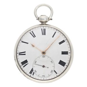 English silver open faced duplex deck chronometer Circa 1820