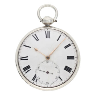 English silver open faced duplex deck chronometer Circa 1820