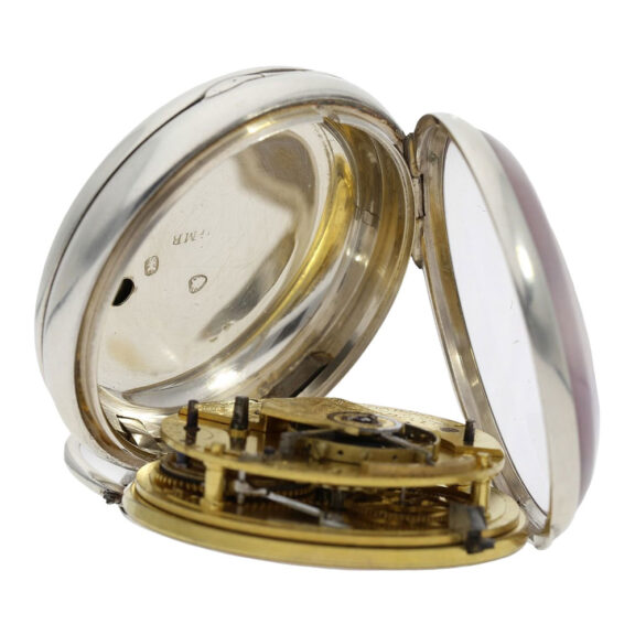 English silver open faced duplex deck chronometer Circa 1820 English silver open faced duplex deck chronometer Circa 1820