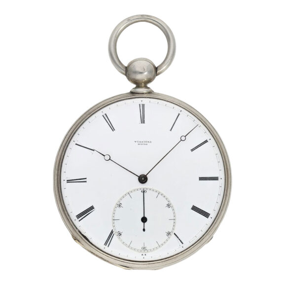 Highly interesting French silver chronometer pocket watch Circa 1845 Highly interesting French silver chronometer pocket watch Circa 1845