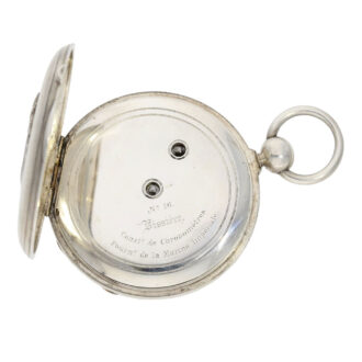 Highly interesting French silver chronometer pocket watch Circa 1845