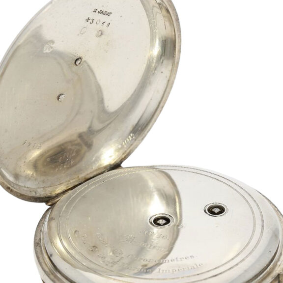 Highly interesting French silver chronometer pocket watch Circa 1845 Highly interesting French silver chronometer pocket watch Circa 1845