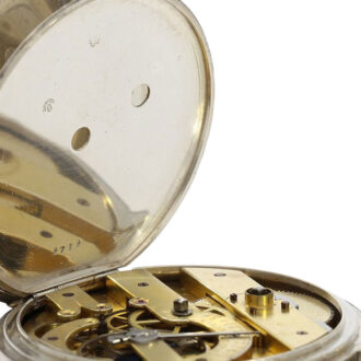 Highly interesting French silver chronometer pocket watch Circa 1845