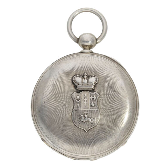 Highly interesting French silver chronometer pocket watch Circa 1845
