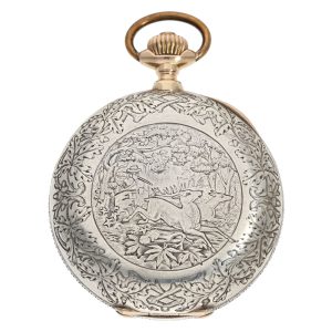 Austrian silver and rose gold hunting cased chronometer Circa 1893