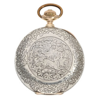 Austrian silver and rose gold hunting cased chronometer Circa 1893 Austrian silver and rose gold hunting cased chronometer Circa 1893