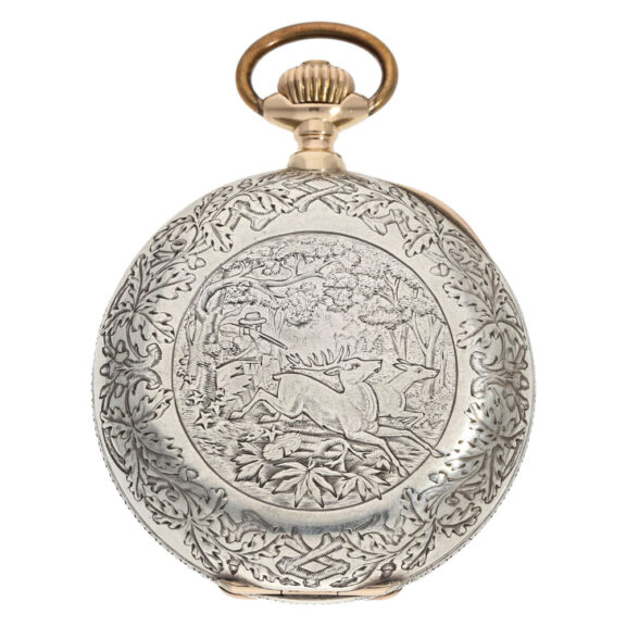 Austrian silver and rose gold hunting cased chronometer Circa 1893 Austrian silver and rose gold hunting cased chronometer Circa 1893